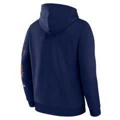 Alexander Ovechkin Washington Capitals Fanatics NHL All-Time Leading Goal Scorer Badges Pullover Hoodie - Athletic Navy Hoodies