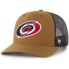 Carolina Hurricanes Carhartt x '47 Trucker Adjustable Hat - Brown Hats