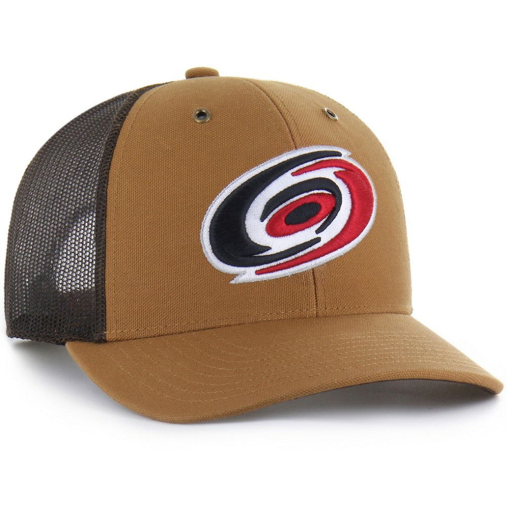 Carolina Hurricanes Carhartt x '47 Trucker Adjustable Hat - Brown Hats