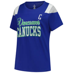 Quinn Hughes Vancouver Canucks Fanatics Women's Plus Size Name & Number Scoop Neck T-Shirt - Royal T-shirts