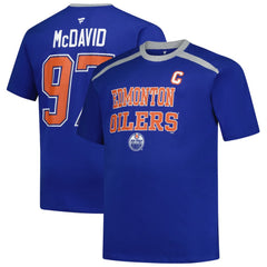 Connor McDavid Edmonton Oilers Profile Big & Tall Name & Number T-Shirt - Royal T-shirts