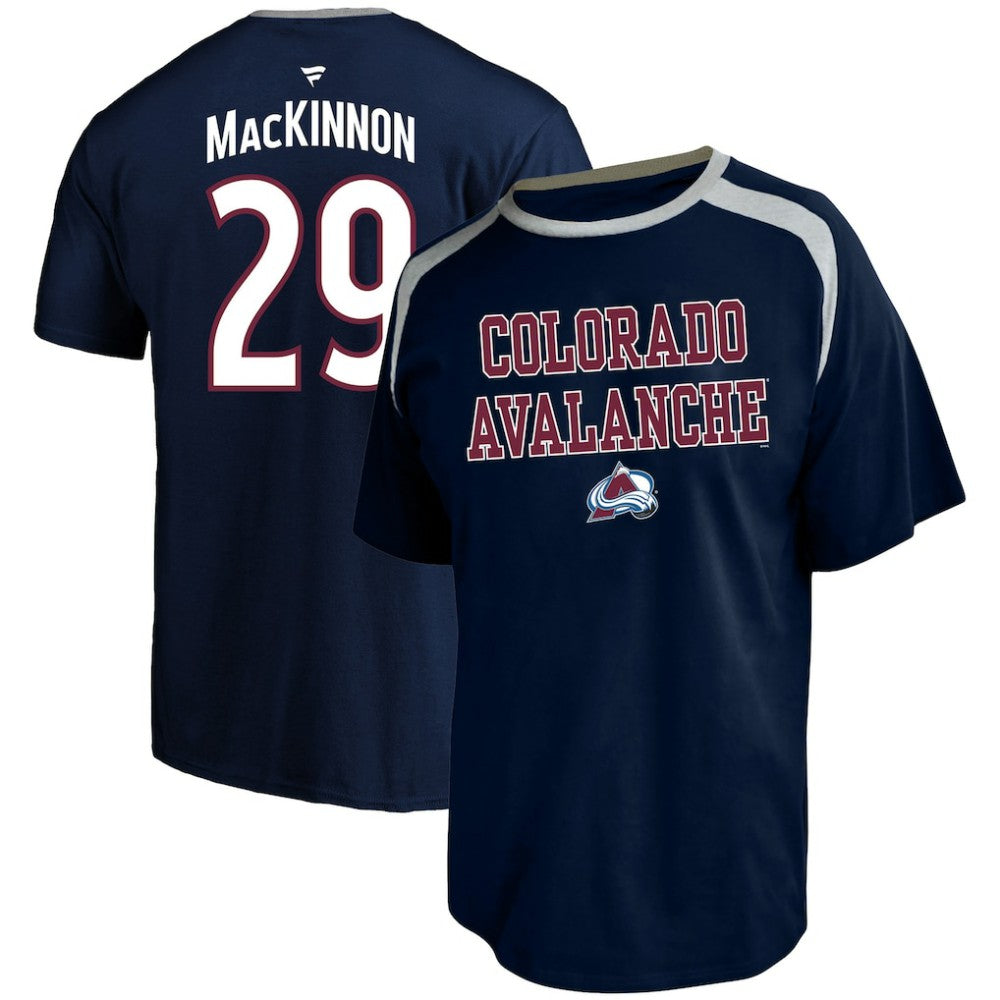 Nathan MacKinnon Colorado Avalanche Profile Big & Tall Name & Number T-Shirt - Navy T-shirts