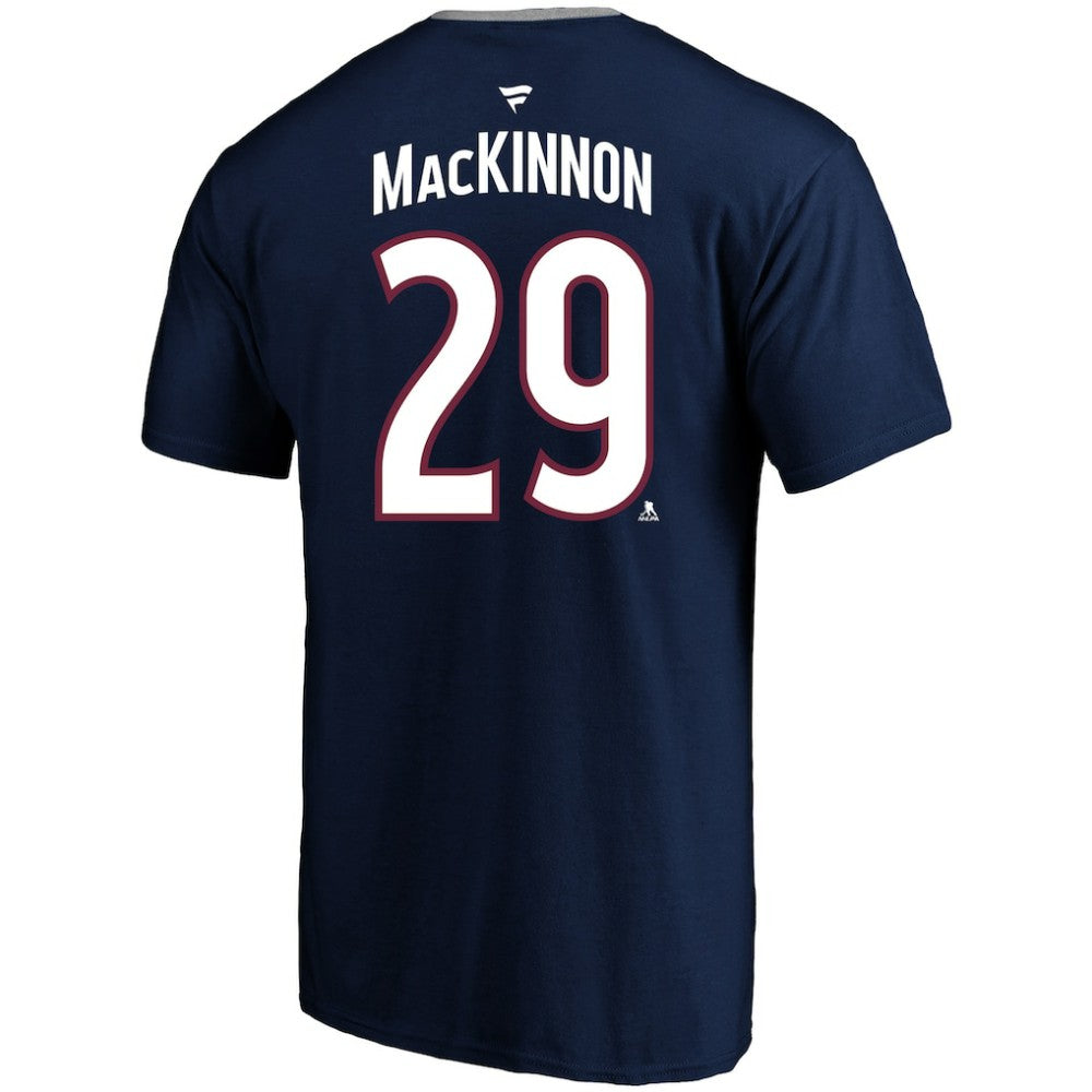 Nathan MacKinnon Colorado Avalanche Profile Big & Tall Name & Number T-Shirt - Navy T-shirts