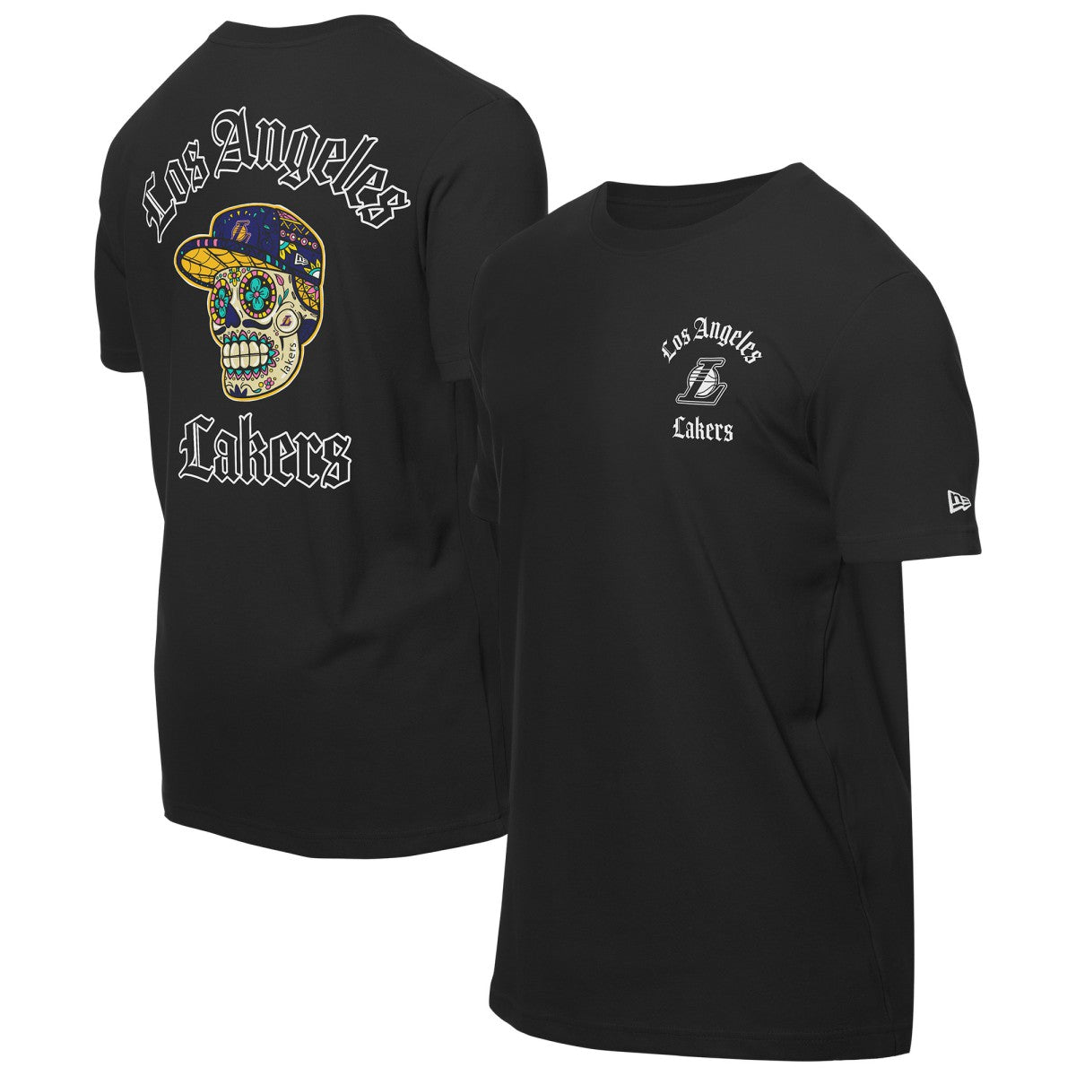 Los Angeles Lakers Sugar Skulls T-Shirt - Black shop