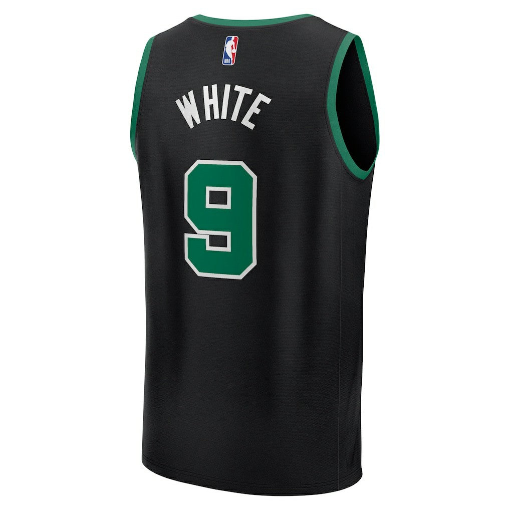 Derrick White Boston Celtics Fast Break Replica Player Jersey - Statement Edition - Black for sale