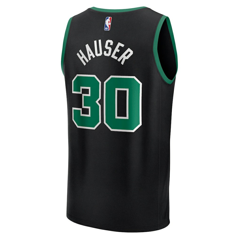 Sam Hauser Boston Celtics Fast Break Replica Player Jersey - Statement Edition - Black discount