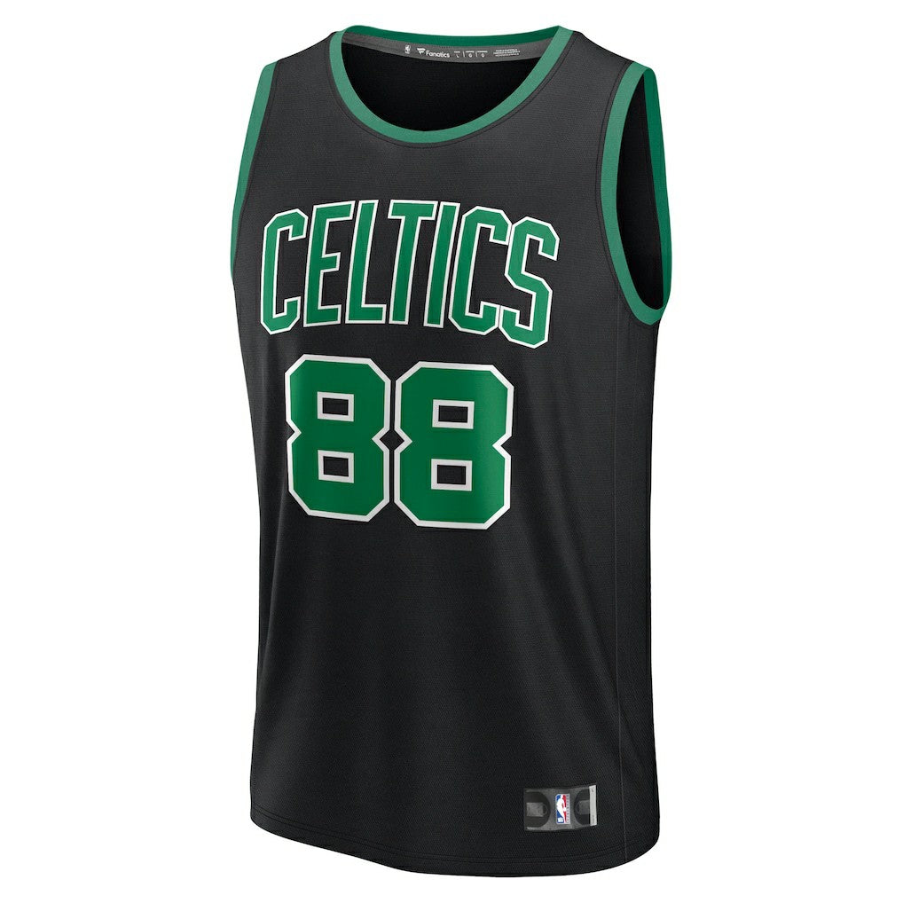 Neemias Queta Boston Celtics Fast Break Replica Player Jersey - Statement Edition - Black shop