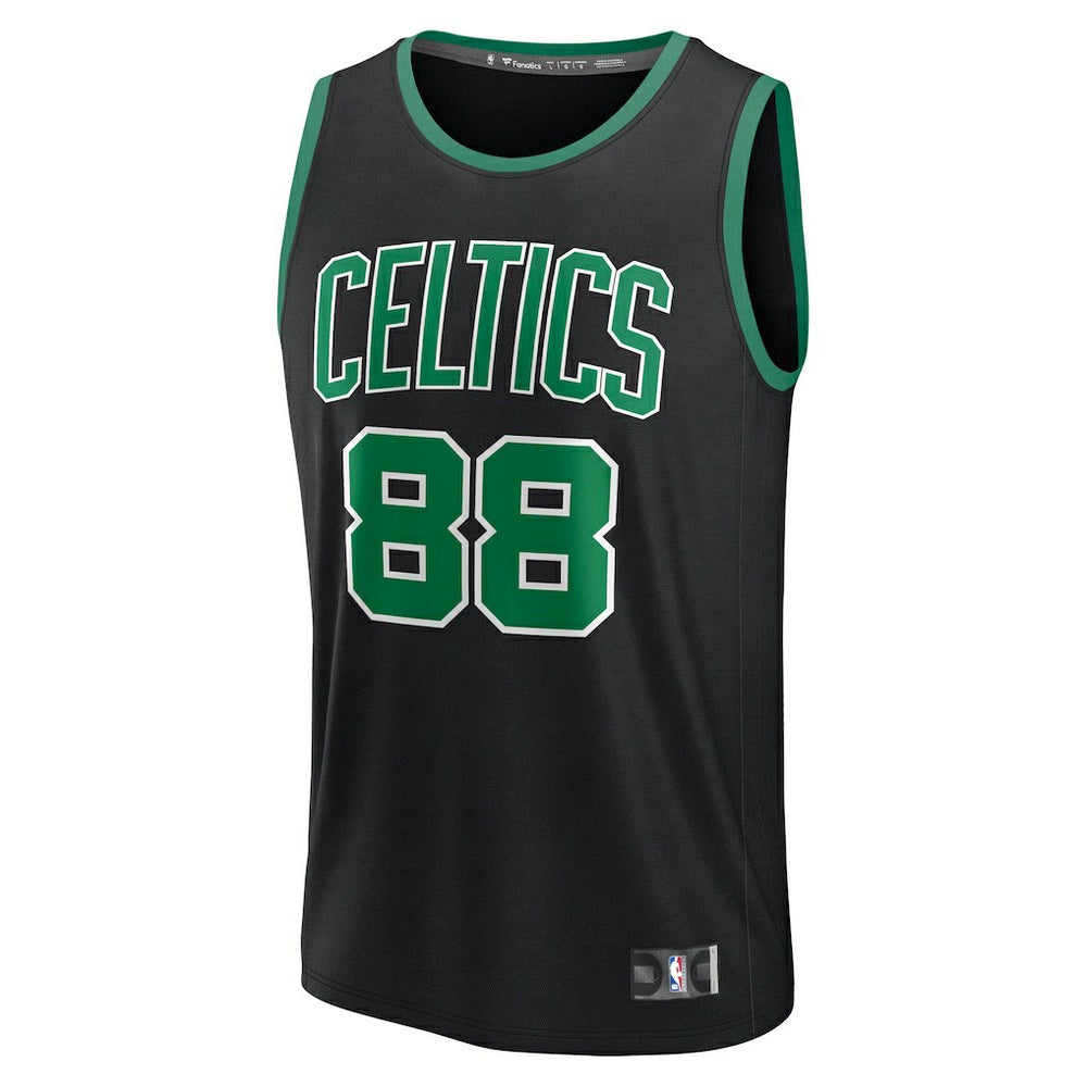 Neemias Queta Boston Celtics Fast Break Replica Player Jersey - Statement Edition - Black shop