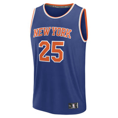 Mikal Bridges New York Knicks Fast Break Replica Player Jersey - Icon Edition - Blue shop