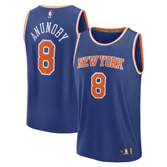 OG Anunoby New York Knicks Fast Break Replica Player Jersey - Icon Edition - Blue on sale