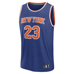 Mitchell Robinson New York Knicks Fast Break Replica Player Jersey - Icon Edition - Blue discount