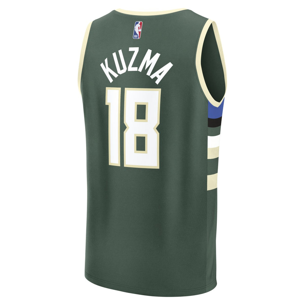Kyle Kuzma Milwaukee Bucks Fast Break Replica Player Jersey - Icon Edition - Hunter Green discount