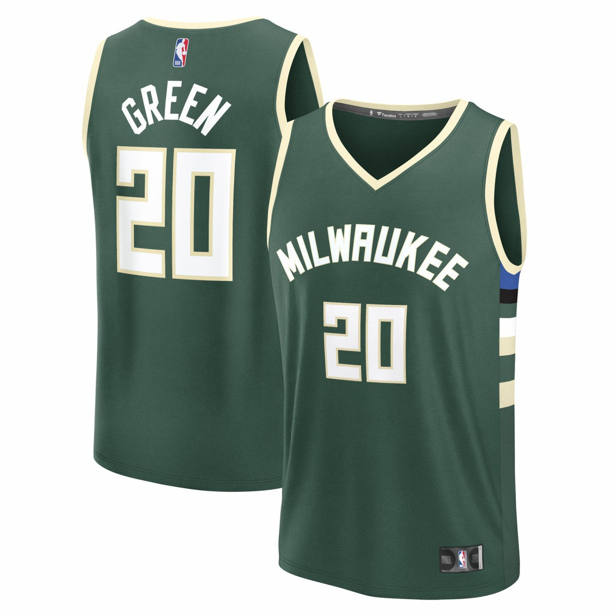A.J. Green Milwaukee Bucks Fast Break Replica Player Jersey - Icon Edition - Hunter Green shop