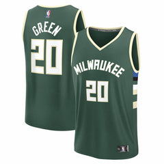 A.J. Green Milwaukee Bucks Fast Break Replica Player Jersey - Icon Edition - Hunter Green shop