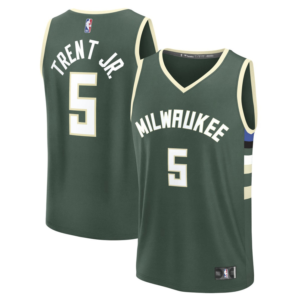Gary Trent Jr. Milwaukee Bucks Fast Break Replica Player Jersey - Icon Edition - Hunter Green discount