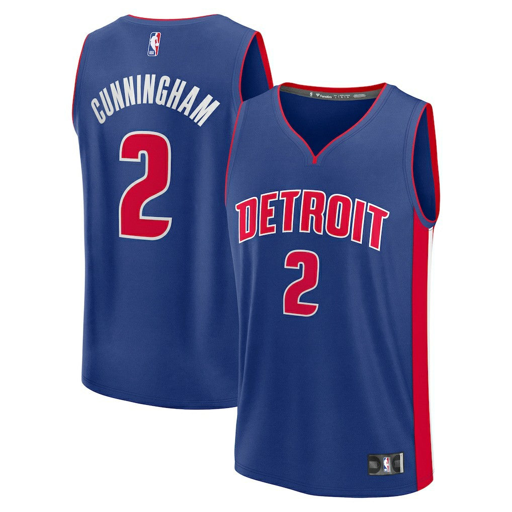 Cade Cunningham Detroit Pistons Fast Break Replica Player Jersey sale - Icon Editi- Blue online