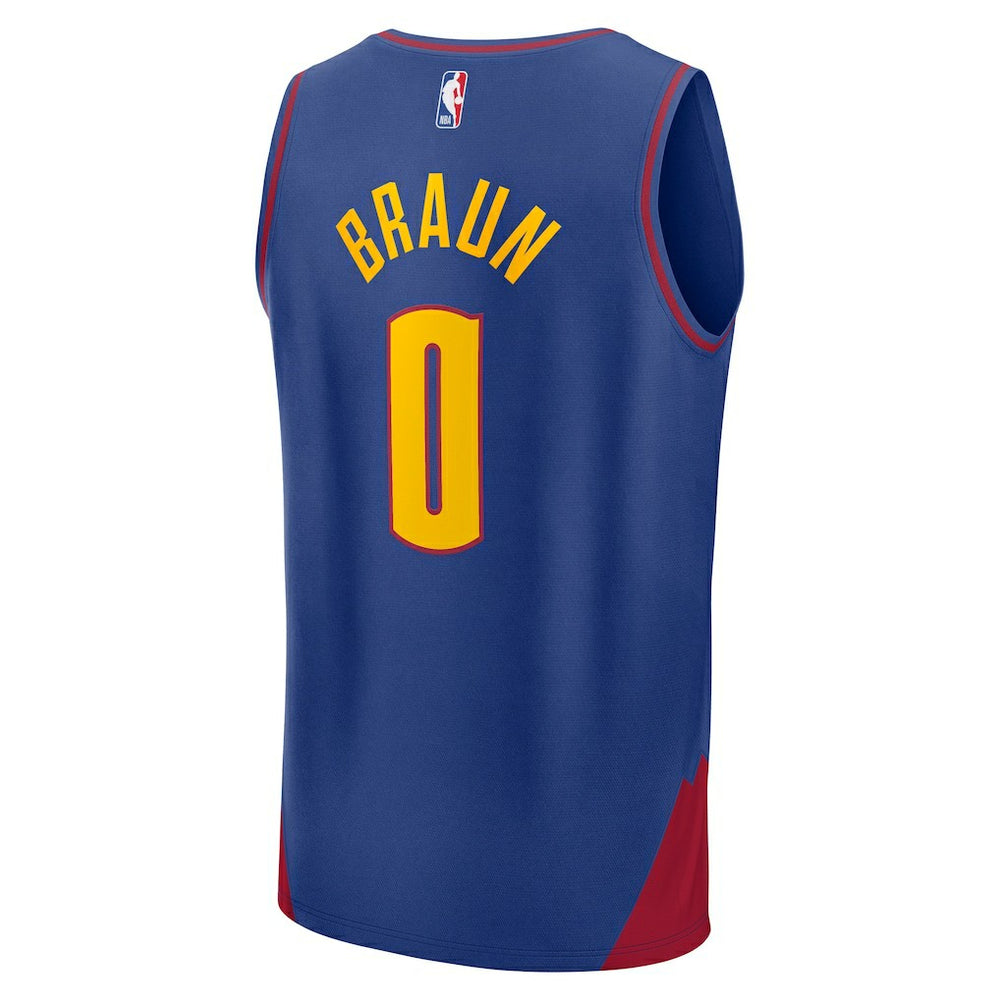 Christian Braun Denver Nuggets Fast Break Replica Player Jersey sale - Statement Editi- Blue cheap