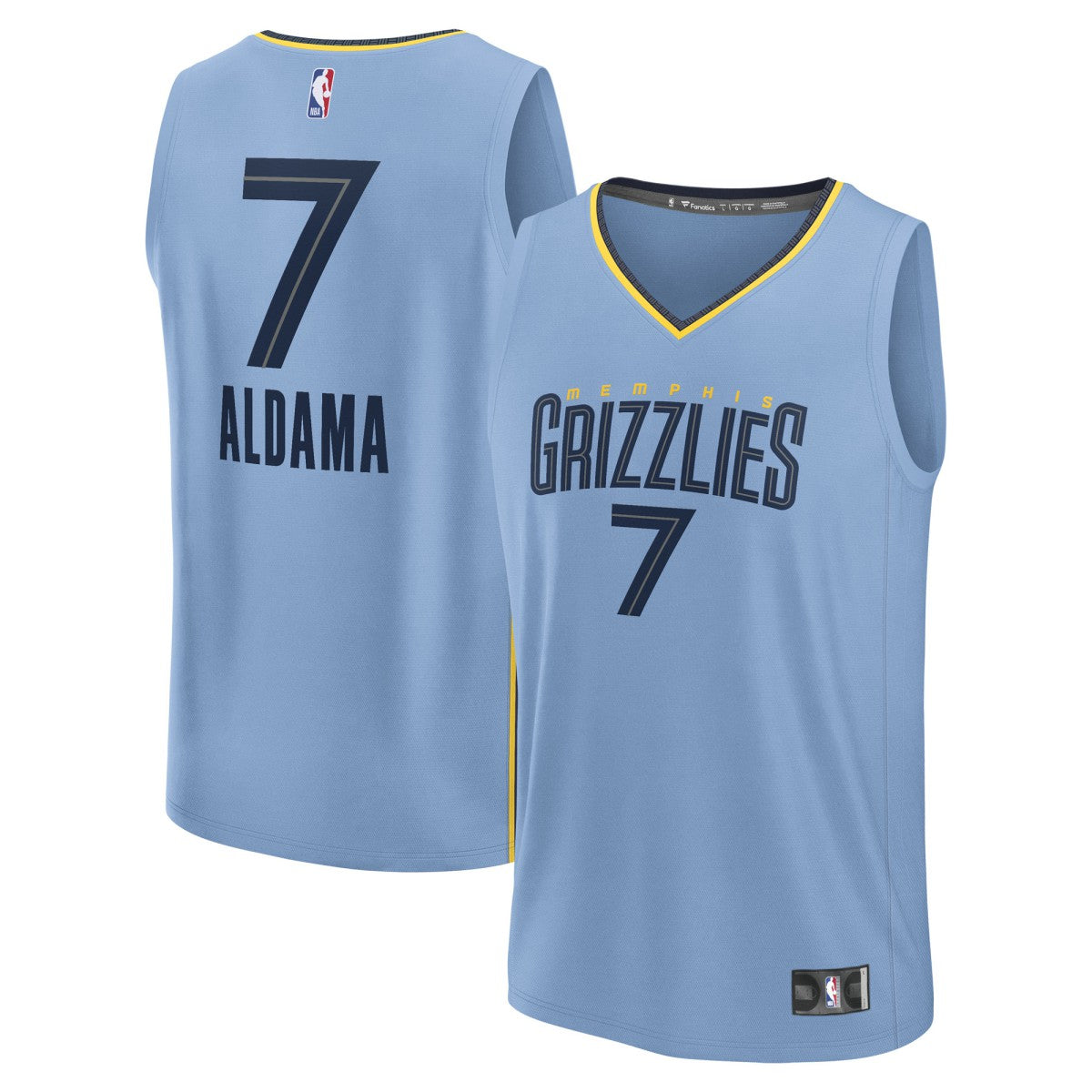 Santi Aldama Memphis Grizzlies Fast Break Replica Player Jersey - Statement Edition - Light Blue cheap