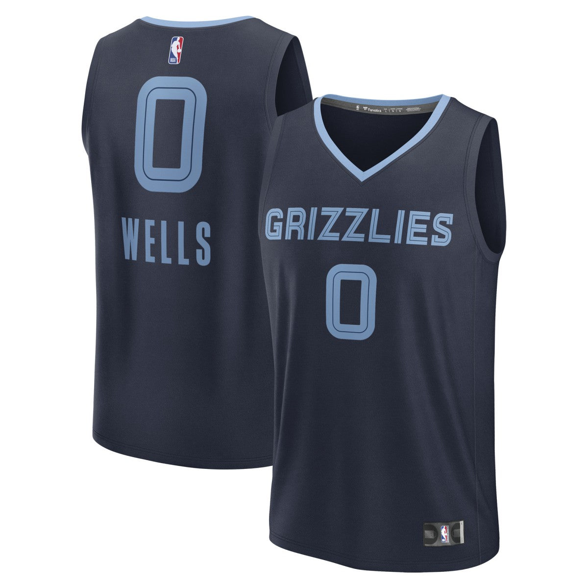 Jaylen Wells Memphis Grizzlies Fast Break Replica Player Jersey - Icon Edition - Navy on sale