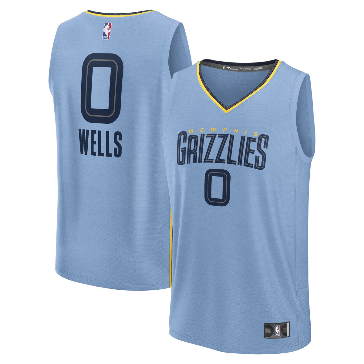 Jaylen Wells Memphis Grizzlies Fast Break Replica Player Jersey - Statement Edition - Light Blue discount