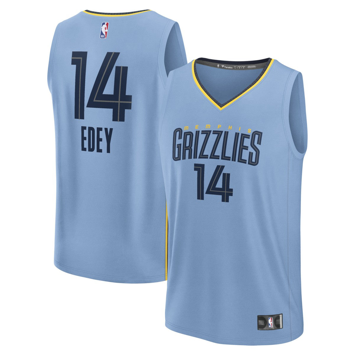 Zach Edey Memphis Grizzlies Fast Break Replica Player Jersey - Statement Edition - Light Blue outlet