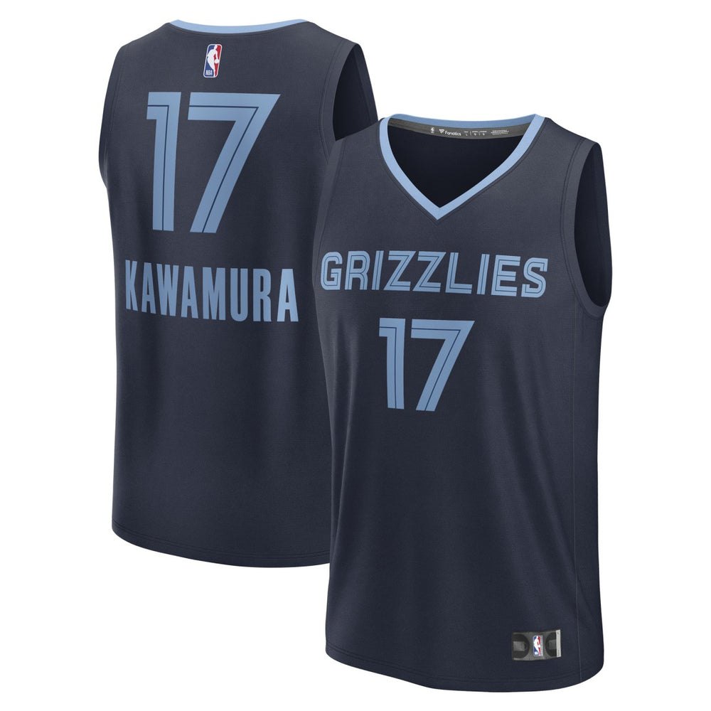 Yuki Kawamura Memphis Grizzlies Fast Break Replica Player Jersey - Icon Edition - Navy for sale