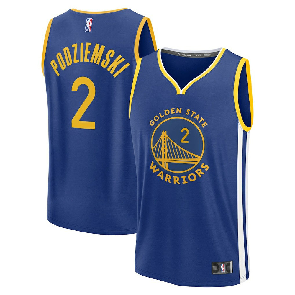 Brandin Podziemski Golden State Warriors Fast Break Replica Player Jersey sale - Icon Editi- Royal shop