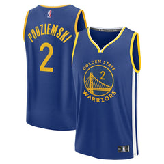 Brandin Podziemski Golden State Warriors Fast Break Replica Player Jersey sale - Icon Editi- Royal shop