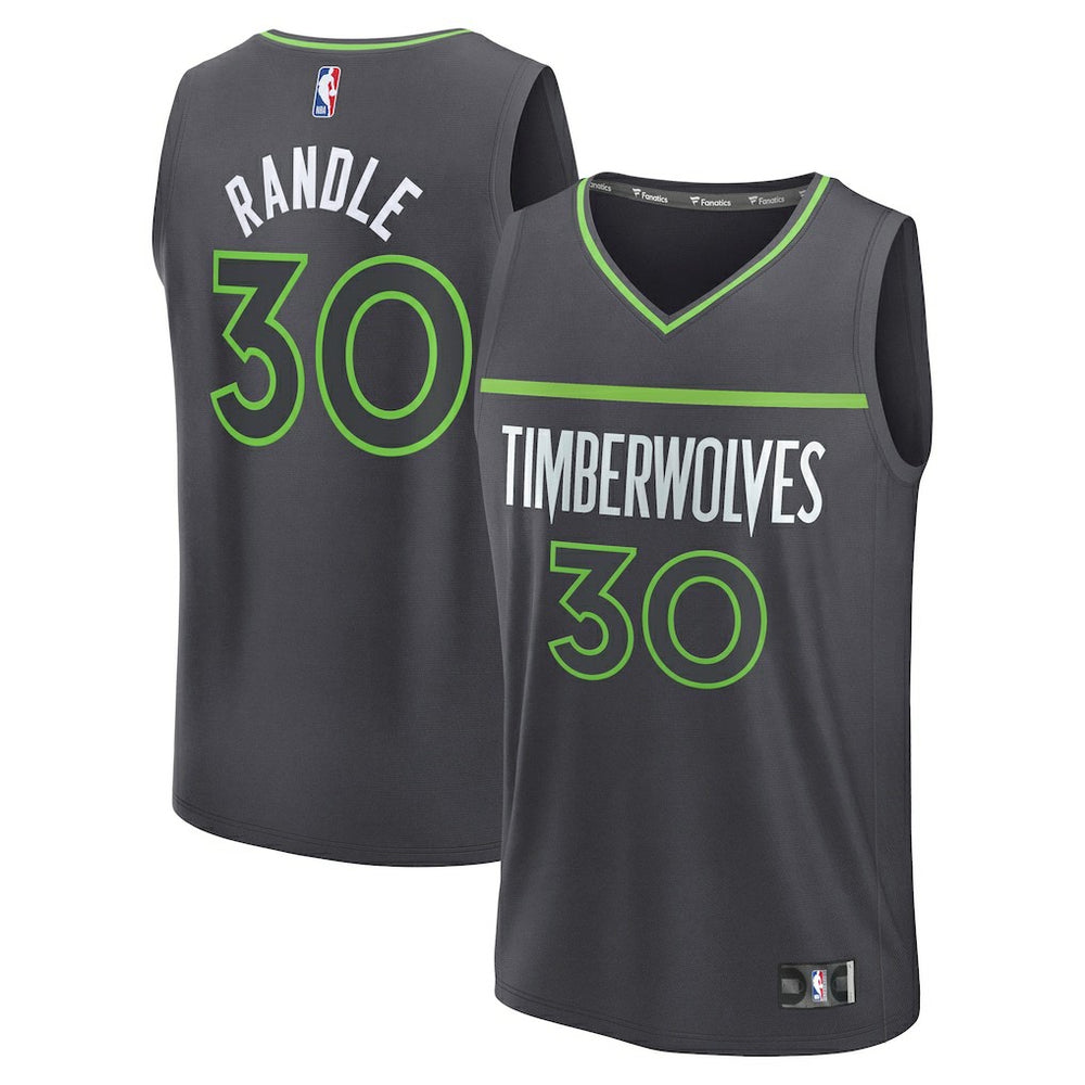 Julius Randle Minnesota Timberwolves Fast Break Replica Player Jersey - Statement Edition - Charcoal online