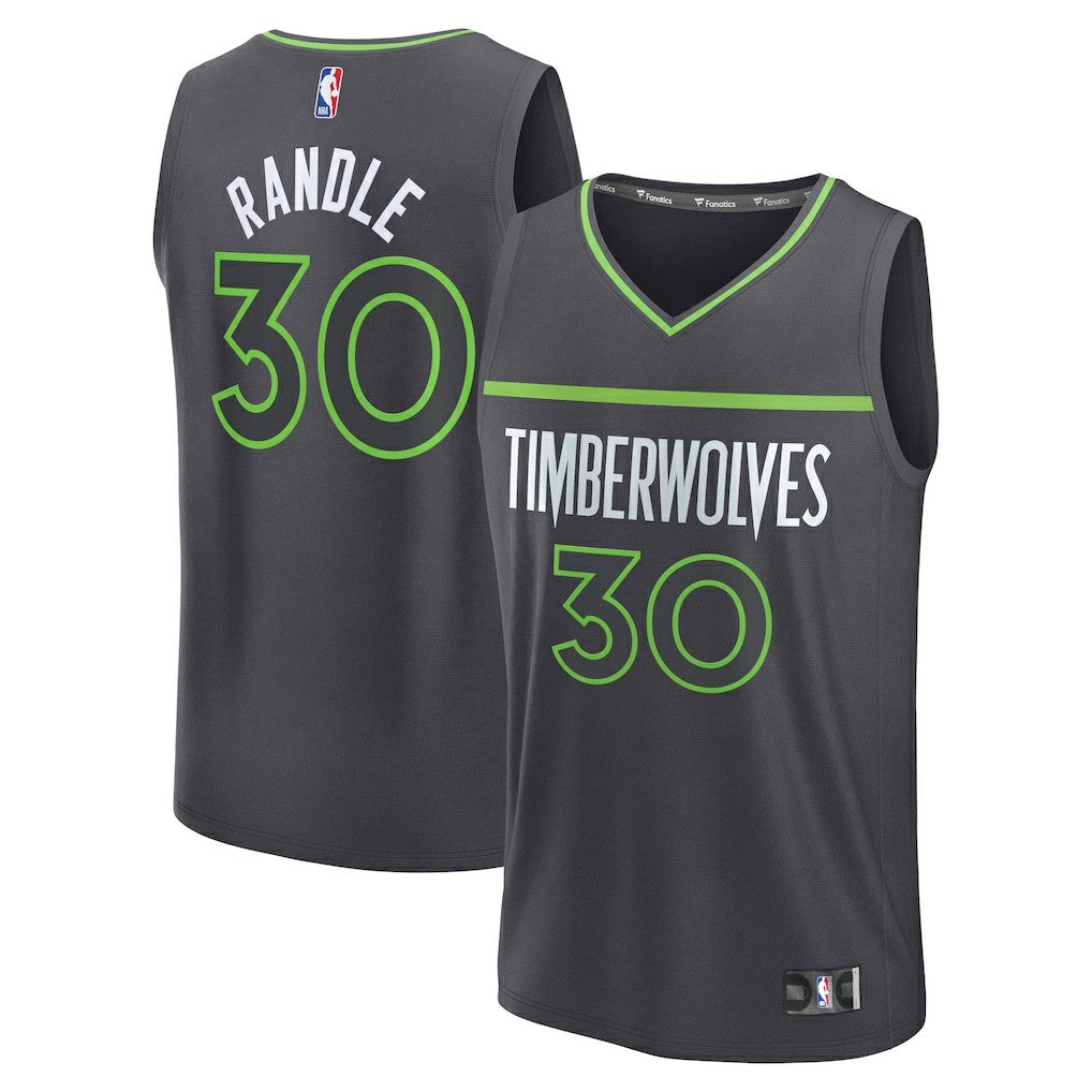 Julius Randle Minnesota Timberwolves Fast Break Replica Player Jersey - Statement Edition - Charcoal online