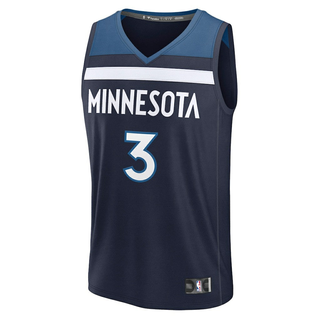 Jaden McDaniels Minnesota Timberwolves Fast Break Replica Player Jersey - Icon Edition - Navy cheap