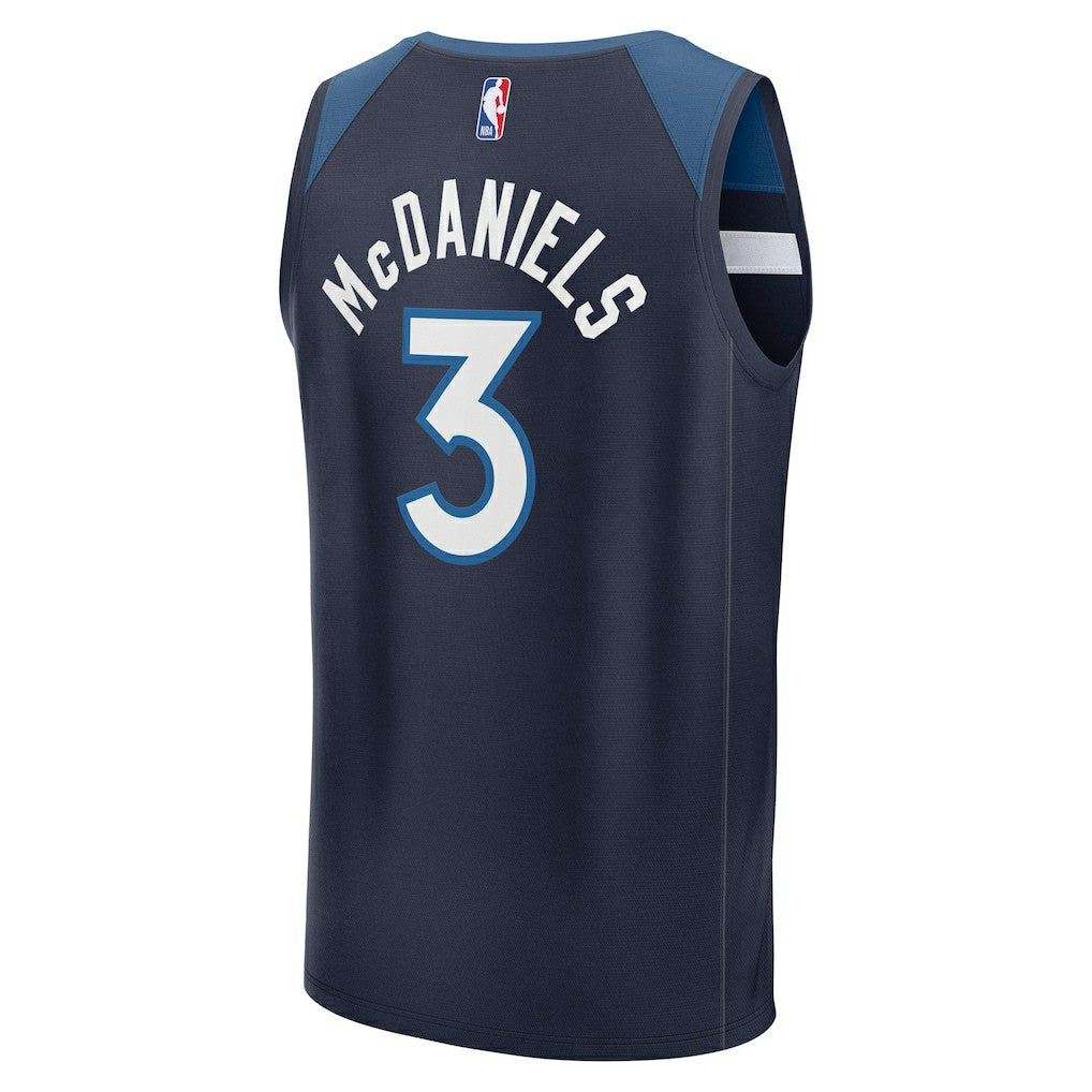 Jaden McDaniels Minnesota Timberwolves Fast Break Replica Player Jersey - Icon Edition - Navy cheap