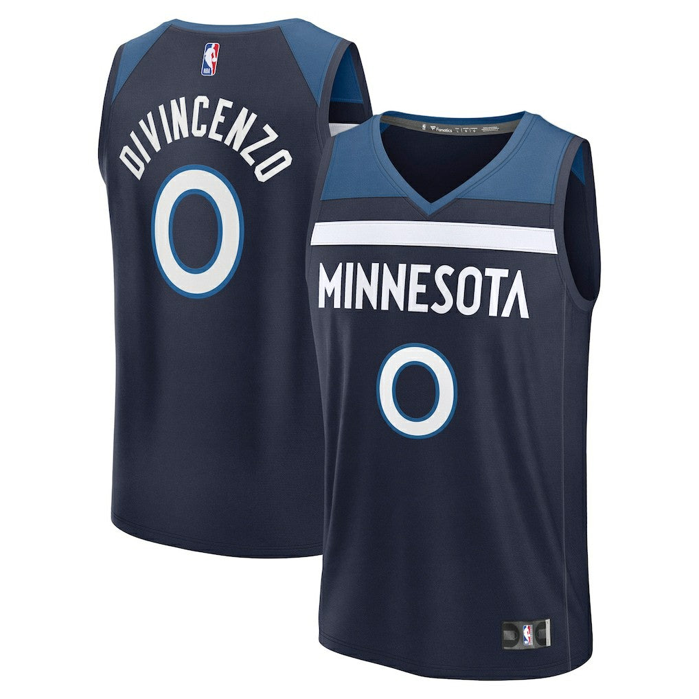 Donte DiVincenzo Minnesota Timberwolves Fast Break Replica Player Jersey - Icon Edition - Navy sale