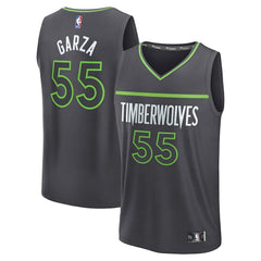 Luka Garza Minnesota Timberwolves Fast Break Replica Player Jersey - Statement Edition - Charcoal outlet