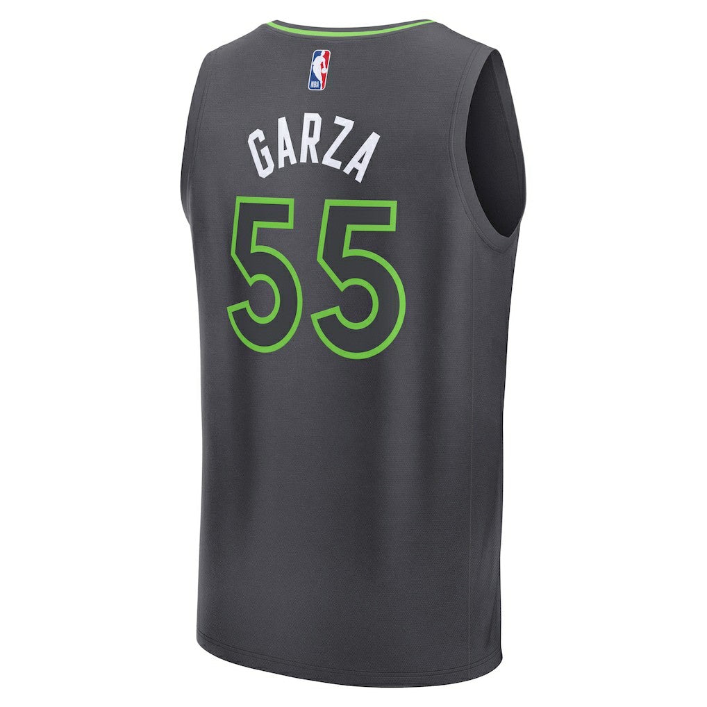 Luka Garza Minnesota Timberwolves Fast Break Replica Player Jersey - Statement Edition - Charcoal outlet