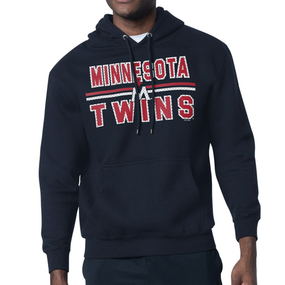 Minnesota Twins Starter Team Mesh Print Graphic Pullover Hoodie Navy