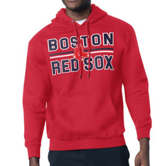 Boston Red Sox Starter Team Mesh Print Graphic Pullover Hoodie Red