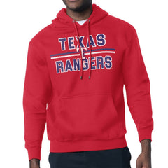Texas Rangers Starter Team Mesh Print Graphic Pullover Hoodie Red
