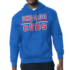 Chicago Cubs Starter Team Mesh Print Graphic Pullover Hoodie Royal