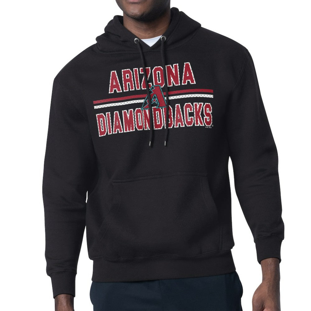 Arizona Diamondbacks Starter Team Mesh Print Graphic Pullover Hoodie Black