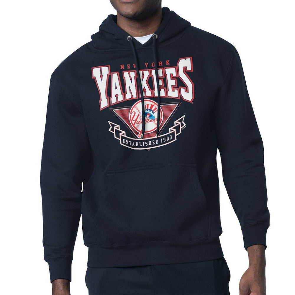 New York Yankees Starter 80's Inspired Team Fleece Hoodie Navy