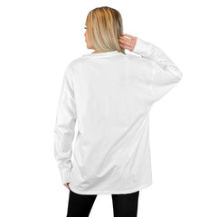 Buffalo Bills Gameday Couture Women's Mind Games Oversized Long Sleeve T-Shirt - White cheap