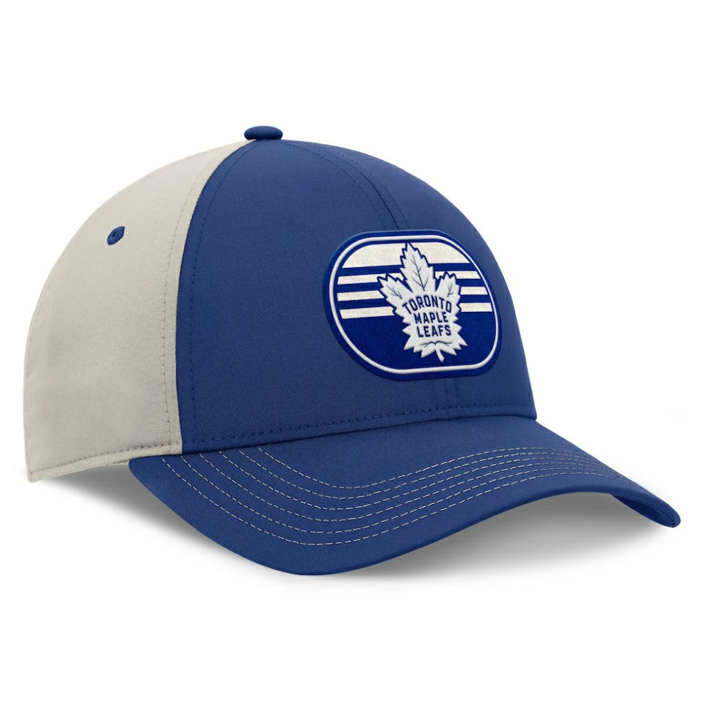 Toronto Maple Leafs Fanatics 2025 Stanley Cup Playoffs Locker Room Trucker Adjustable Hat - Blue/Gray Hats