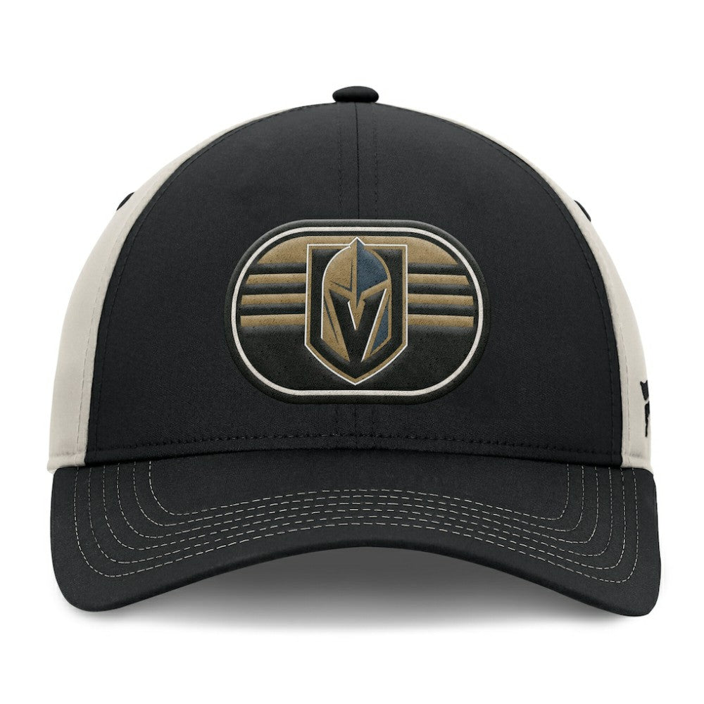 Vegas Golden Knights Fanatics 2025 Stanley Cup Playoffs Locker Room Trucker Adjustable Hat - Black/Gray Hats