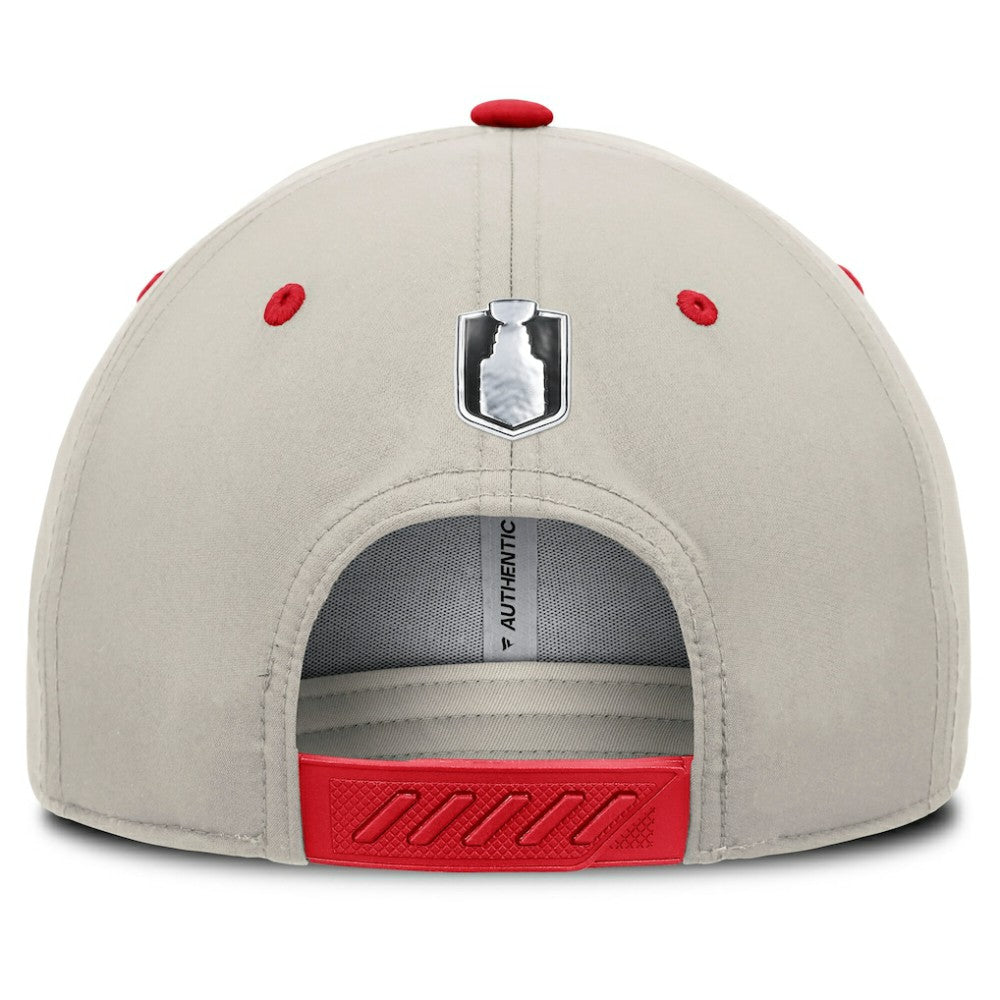 Washington Capitals Fanatics 2025 Stanley Cup Playoffs Locker Room Trucker Adjustable Hat - Red/Gray Hats