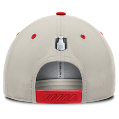 Washington Capitals Fanatics 2025 Stanley Cup Playoffs Locker Room Trucker Adjustable Hat - Red/Gray Hats
