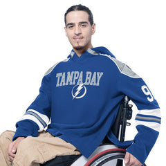 Tampa Bay Lightning G-III Sports by Carl Banks Adaptive Wear Lord Stanley Hooded Long Sleeve Sweatshirt - Blue Sweatshirts