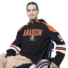 Anaheim Ducks G-III Sports by Carl Banks Adaptive Wear Lord Stanley Hooded Long Sleeve Sweatshirt - Black Sweatshirts