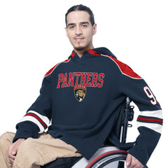 Florida Panthers G-III Sports by Carl Banks Adaptive Wear Lord Stanley Hooded Long Sleeve Sweatshirt - Navy Sweatshirts