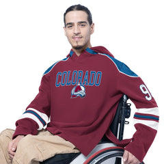 Colorado Avalanche G-III Sports by Carl Banks Adaptive Wear Lord Stanley Hooded Long Sleeve Sweatshirt - Burgundy Sweatshirts